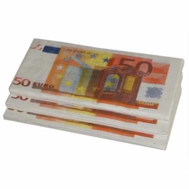 X euro geld thema zakdoeken .