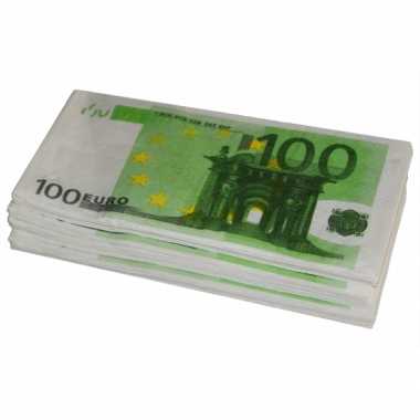X euro zakdoeken geld thema zakdoeken