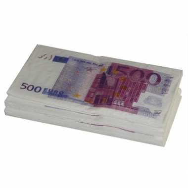 X euro zakdoeken geld thema zakdoeken