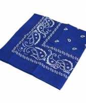 Blauwe boeren zakdoek