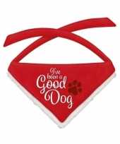 Kerst halsband zakdoek sjaaltjes kleine hondjes good dog